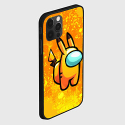 Чехол для iPhone 12 Pro Max AMONG US - Pikachu, цвет: 3D-черный — фото 2
