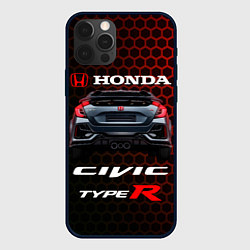 Чехол для iPhone 12 Pro Max Honda Civic Type R, цвет: 3D-черный