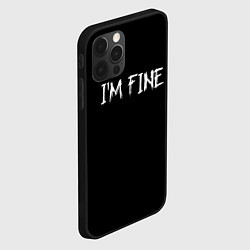 Чехол для iPhone 12 Pro Max Im Fine, цвет: 3D-черный — фото 2