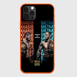 Чехол для iPhone 12 Pro Max KHABIB VS GAETHJE, цвет: 3D-красный