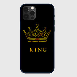 Чехол для iPhone 12 Pro Max KING, цвет: 3D-черный