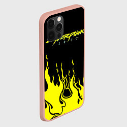 Чехол для iPhone 12 Pro Max CYBERPUNK 2077, цвет: 3D-светло-розовый — фото 2
