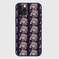 Чехол для iPhone 12 Pro Max Кирари Момобами Неко, цвет: 3D-тёмно-синий