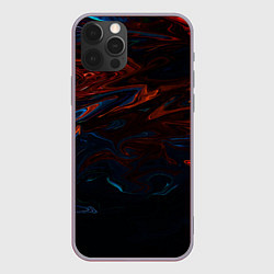 Чехол для iPhone 12 Pro Max Абстракция разводы красок, цвет: 3D-серый