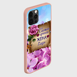 Чехол для iPhone 12 Pro Max Лучшая Жена, цвет: 3D-светло-розовый — фото 2