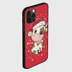 Чехол для iPhone 12 Pro Max Бычок, цвет: 3D-черный — фото 2