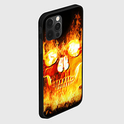 Чехол для iPhone 12 Pro Max Череп, цвет: 3D-черный — фото 2
