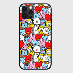 Чехол для iPhone 12 Pro Max BT21 BTS, цвет: 3D-черный