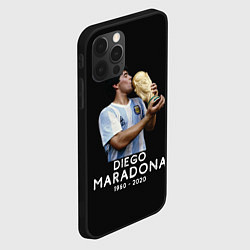 Чехол для iPhone 12 Pro Max Diego Maradona, цвет: 3D-черный — фото 2