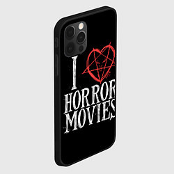 Чехол для iPhone 12 Pro Max I Love Horror Movies, цвет: 3D-черный — фото 2