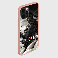 Чехол для iPhone 12 Pro Max Ghost of Tsushima, цвет: 3D-светло-розовый — фото 2