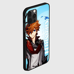 Чехол для iPhone 12 Pro Max GENSHIN IMPACT, ТАРТАЛЬЯ, цвет: 3D-черный — фото 2