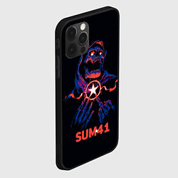 Чехол для iPhone 12 Pro Max Sum 41 череп, цвет: 3D-черный — фото 2