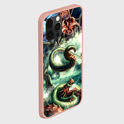 Чехол для iPhone 12 Pro Max Ктулху Лавкрафт, цвет: 3D-светло-розовый — фото 2