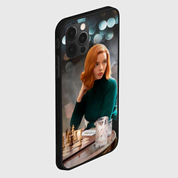 Чехол для iPhone 12 Pro Max Queens Gambit Ход Королевы, цвет: 3D-черный — фото 2