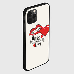 Чехол для iPhone 12 Pro Max Happy Valentines Day, цвет: 3D-черный — фото 2