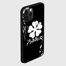 Чехол для iPhone 12 Pro Max Чёрный клевер, цвет: 3D-черный — фото 2