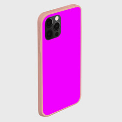 Чехол для iPhone 12 Pro Max Маджента без рисунка, цвет: 3D-светло-розовый — фото 2