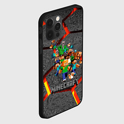 Чехол для iPhone 12 Pro Max MINECRAFT МАНКРАФТ, цвет: 3D-черный — фото 2