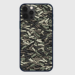 Чехол для iPhone 12 Pro Max Камуфляж - Димон, цвет: 3D-черный