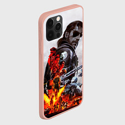 Чехол для iPhone 12 Pro Max Metal Gear, цвет: 3D-светло-розовый — фото 2