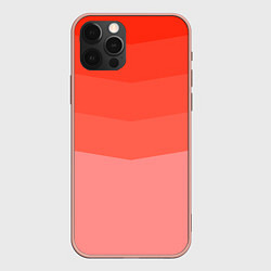 Чехол для iPhone 12 Pro Max Персиковый Градиент, цвет: 3D-светло-розовый