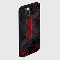 Чехол для iPhone 12 Pro Max BERSERK БЕРСЕРК КЛЕЙМО, цвет: 3D-черный — фото 2