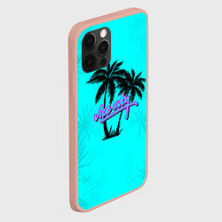 Чехол для iPhone 12 Pro Max GTA Vice City гавайка, цвет: 3D-светло-розовый — фото 2