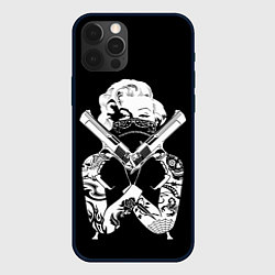 Чехол для iPhone 12 Pro Max GANGSTA MARILYN, цвет: 3D-черный