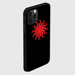 Чехол для iPhone 12 Pro Max Солнце Славянский символ, цвет: 3D-черный — фото 2