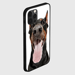 Чехол для iPhone 12 Pro Max Доберман Doberman, цвет: 3D-черный — фото 2