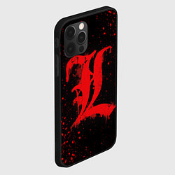 Чехол для iPhone 12 Pro Max DEATH NOTE ТЕТРАДЬ СМЕРТИ, цвет: 3D-черный — фото 2