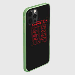 Чехол для iPhone 12 Pro Max Evangelion Neon Genesis, цвет: 3D-салатовый — фото 2