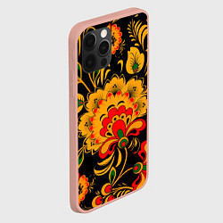 Чехол для iPhone 12 Pro Max Хохлома, цвет: 3D-светло-розовый — фото 2