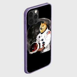 Чехол для iPhone 12 Pro Max Доги Космонавт, цвет: 3D-серый — фото 2