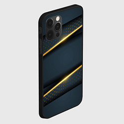 Чехол для iPhone 12 Pro Max 3D luxury gold, цвет: 3D-черный — фото 2