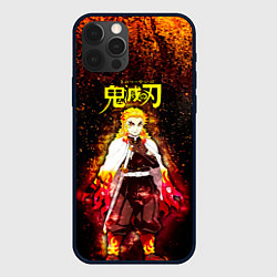 Чехол для iPhone 12 Pro Max Кёджуро Ренгоку Kimetsu no Yaiba, цвет: 3D-черный