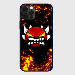Чехол для iPhone 12 Pro Max Geometry Dash: Demon Z, цвет: 3D-черный
