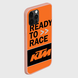 Чехол для iPhone 12 Pro Max KTM READY TO RACE Z, цвет: 3D-светло-розовый — фото 2