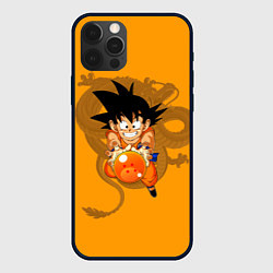 Чехол для iPhone 12 Pro Max Kid Goku, цвет: 3D-черный