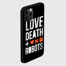 Чехол для iPhone 12 Pro Max Love Death Robots, цвет: 3D-черный — фото 2