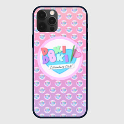 Чехол для iPhone 12 Pro Max Doki Doki Literature Club Лого паттерн Z, цвет: 3D-черный