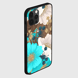 Чехол для iPhone 12 Pro Max Красивые цвеТы, цвет: 3D-черный — фото 2