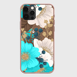 Чехол для iPhone 12 Pro Max Красивые цвеТы, цвет: 3D-светло-розовый
