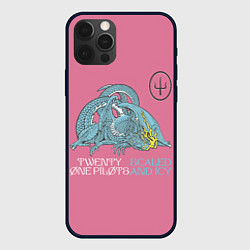 Чехол для iPhone 12 Pro Max 21 pilots scaled and icy dragon, цвет: 3D-черный