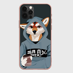 Чехол для iPhone 12 Pro Max Furry fox, цвет: 3D-светло-розовый