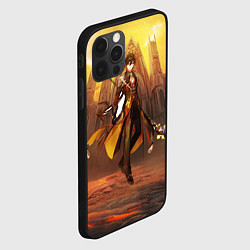 Чехол для iPhone 12 Pro Max GENSHIN INPACT, Zhong li, цвет: 3D-черный — фото 2