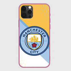 Чехол для iPhone 12 Pro Max MANCHESTER CITY МАНЧЕСТЕР, цвет: 3D-малиновый