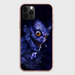 Чехол для iPhone 12 Pro Max Death Note персонаж Рюк, цвет: 3D-светло-розовый