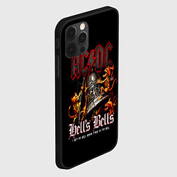 Чехол для iPhone 12 Pro Max ACDC Hells Bells, цвет: 3D-черный — фото 2